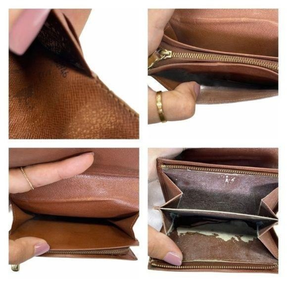 Authentic Louis Vuitton Wallet Porte Monnaie Billets Tresor LV Vintage - Picture 9 of 12